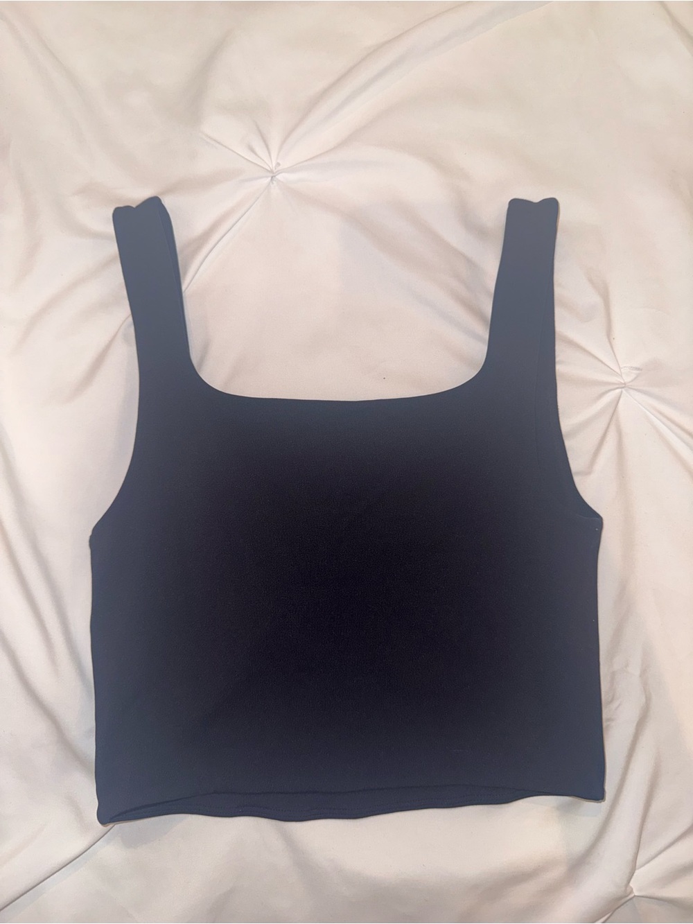 Aritzia Black Babaton Contour Square Neck Tank - Picture 2 of 3